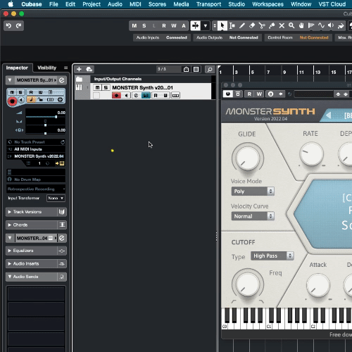 MONSTER Synth - How To Draw Automation in Cubase