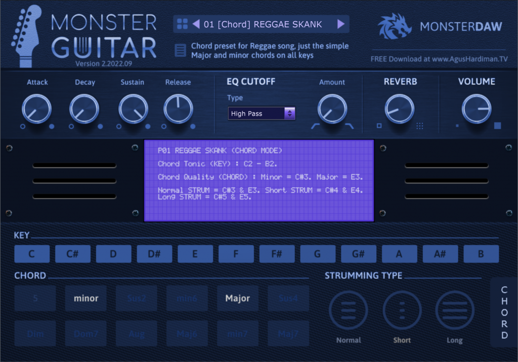 MONSTER Guitar, a FREE VST Guitar for Making a MIDIMockup for Your