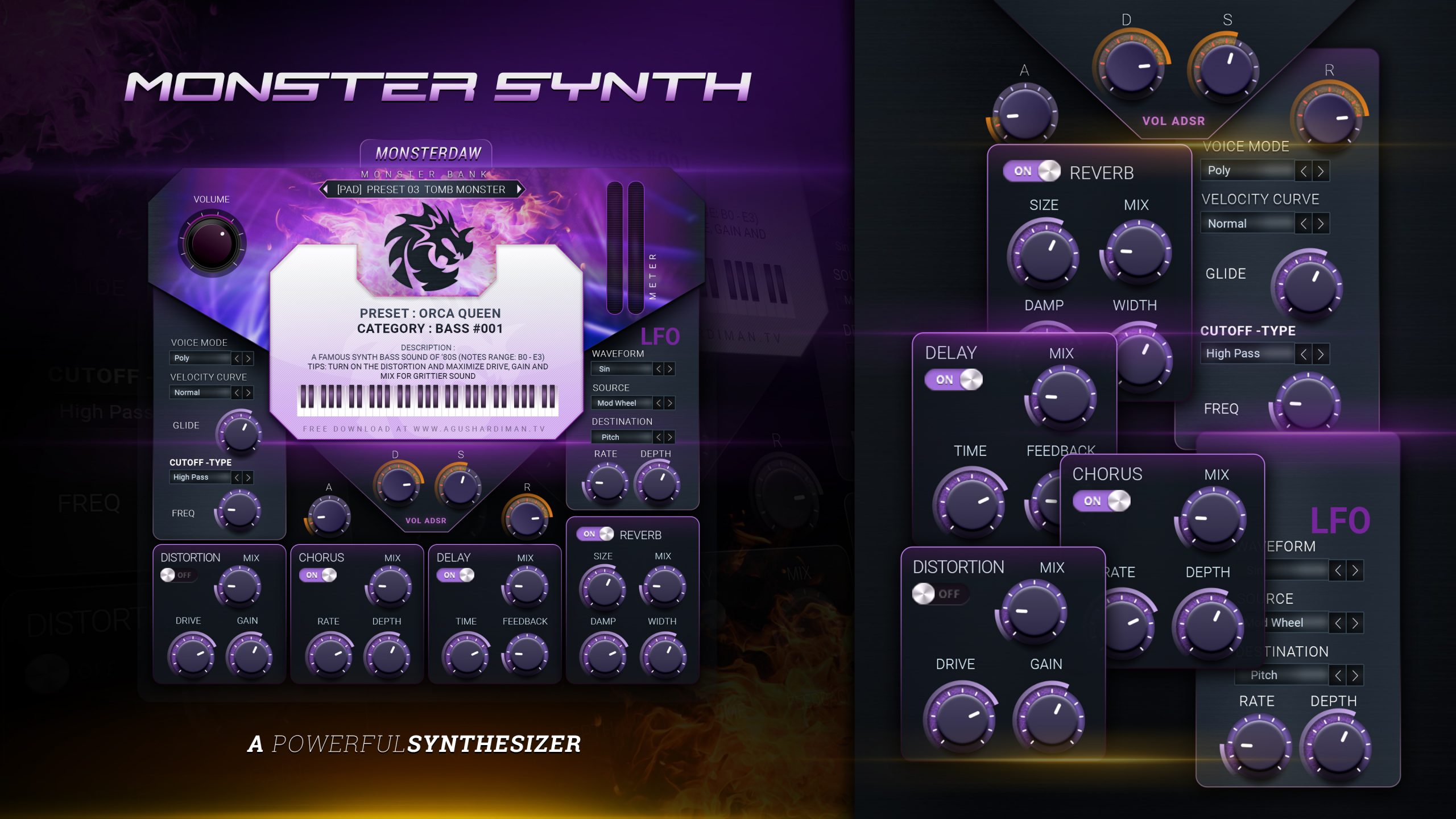 MONSTER SYNTH, a Unique Synth Plugin with Many Cool Sounds 