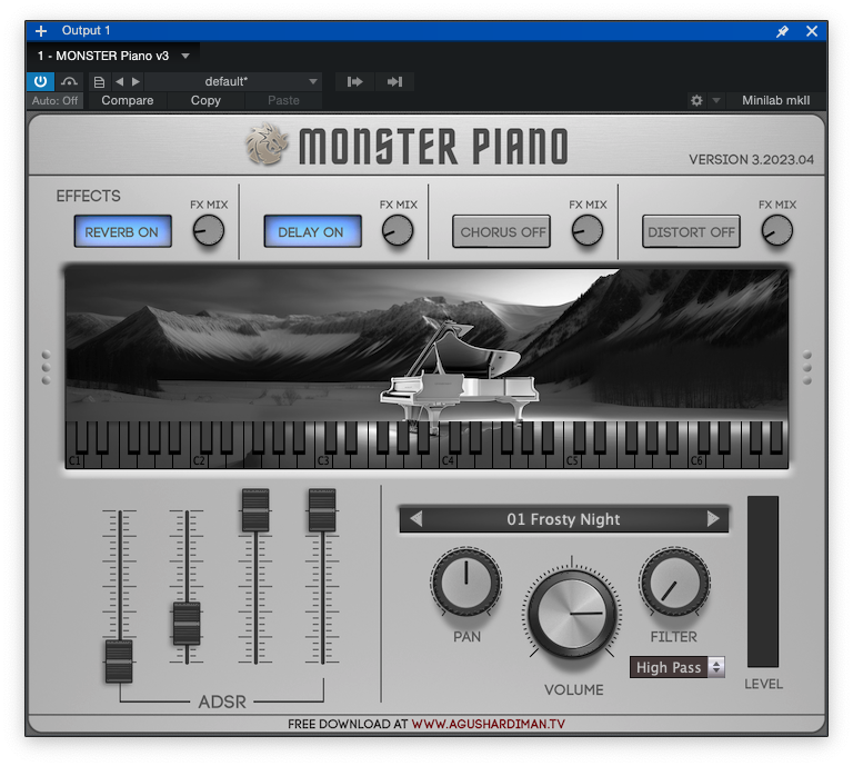 MONSTER Piano v3 (WINDOWS VST2 64 bit) – 3.2 MB (Google Drive) 