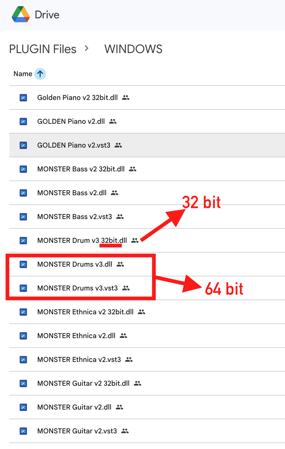 32 bit & 64 bit Monster Drums